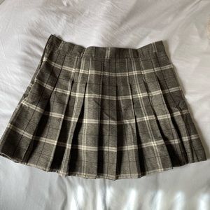 Love and Harmony Plaid Pleated Tennis Skirt